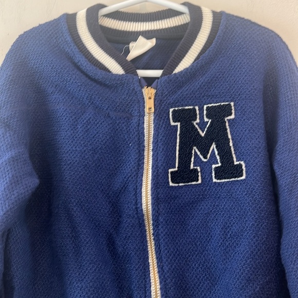 Zara Girls Zip Up Navy Jacket Size 5 - Picture 2 of 5